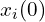 x_i(0)