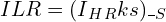 \[ILR =  (I{_H}{_R}∗ks)↓_S\]